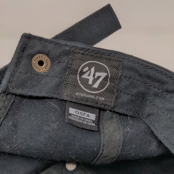 Proud Member Of The Nice List Hat 47 Slideback Black Cap Embroidered - Picture 11 of 12